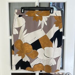 Ann Taylor Multicolored Pencil Skirt